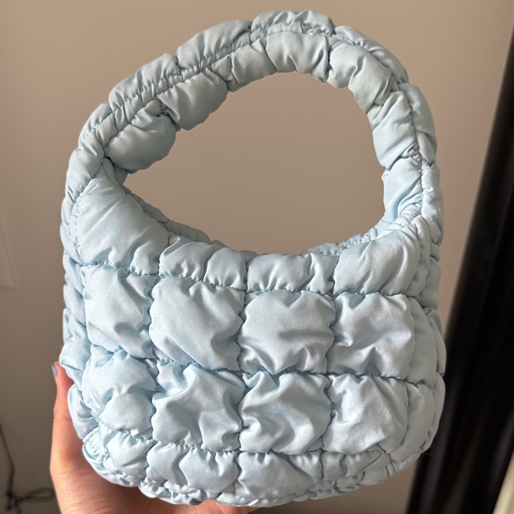 COS Light Blue Quilted Women's Bag